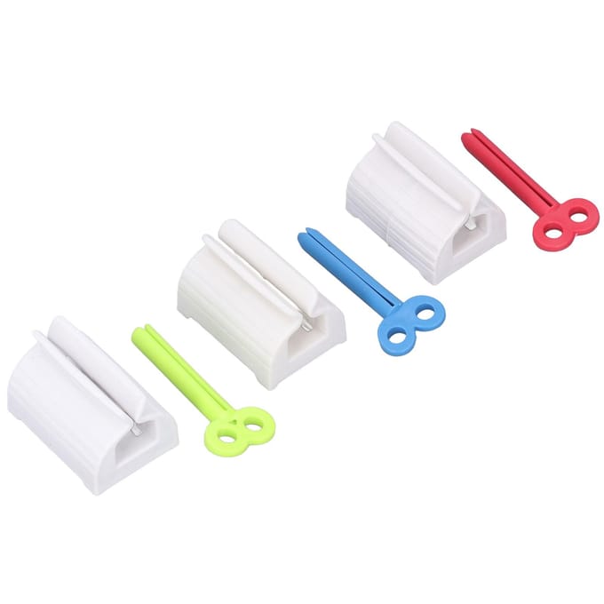 3 Sets Tandpasta Knijper Praktische Plastic Rollende Tandpasta Knijper met Rollend Handvat voor white