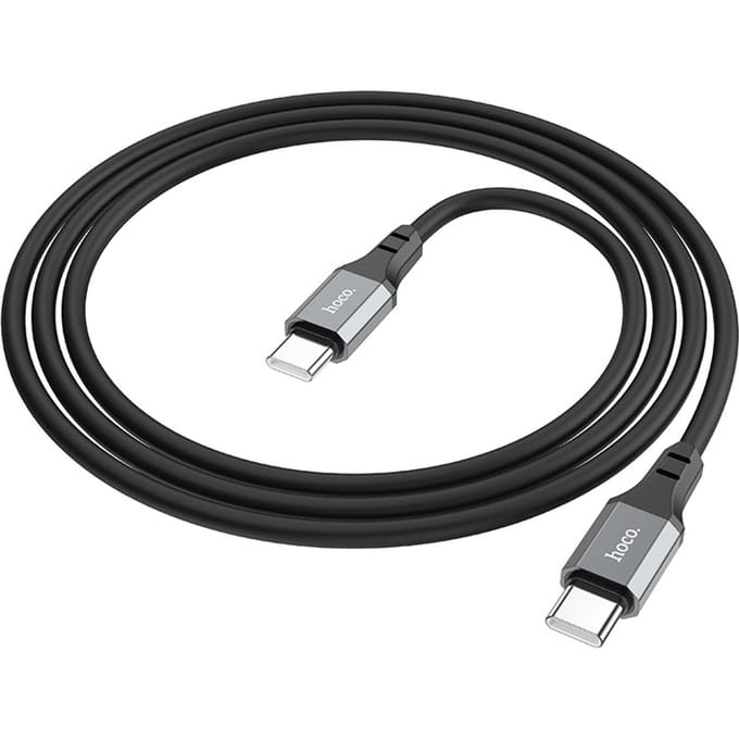 Hoco X86B Usb-C naar Usb-C kabel Zwart 1 meter 60W