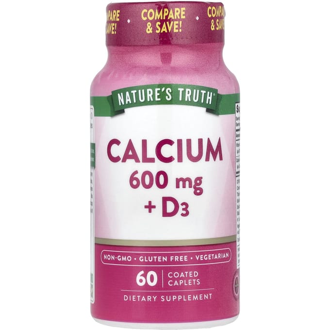 Nature's Truth, Calcium + D3, 60 Comprimés Enrobés