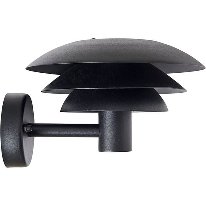 Dyberg Larsen buitenwandlamp DL20 zwart Ø 20 cm