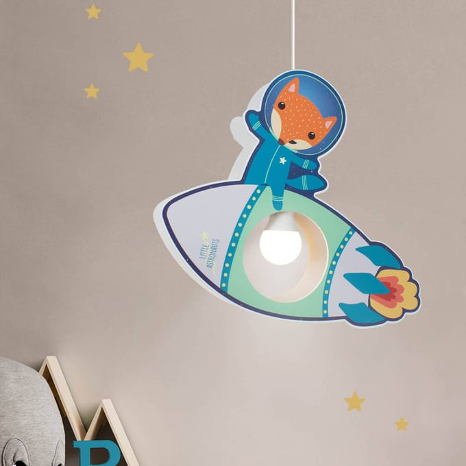 Elobra Little Astronauts raket hanglamp