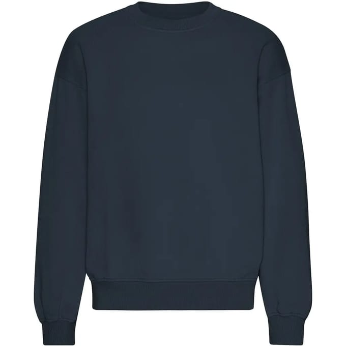 Oversized sweatshirt met ronde hals Colorful Standard Organic Marine Blue