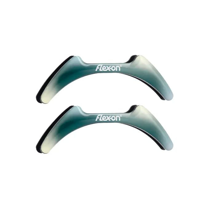 Verhoogde aluminium stijgbeugels Ultra-Grip Zwart/Zwart/Groen Flex-On