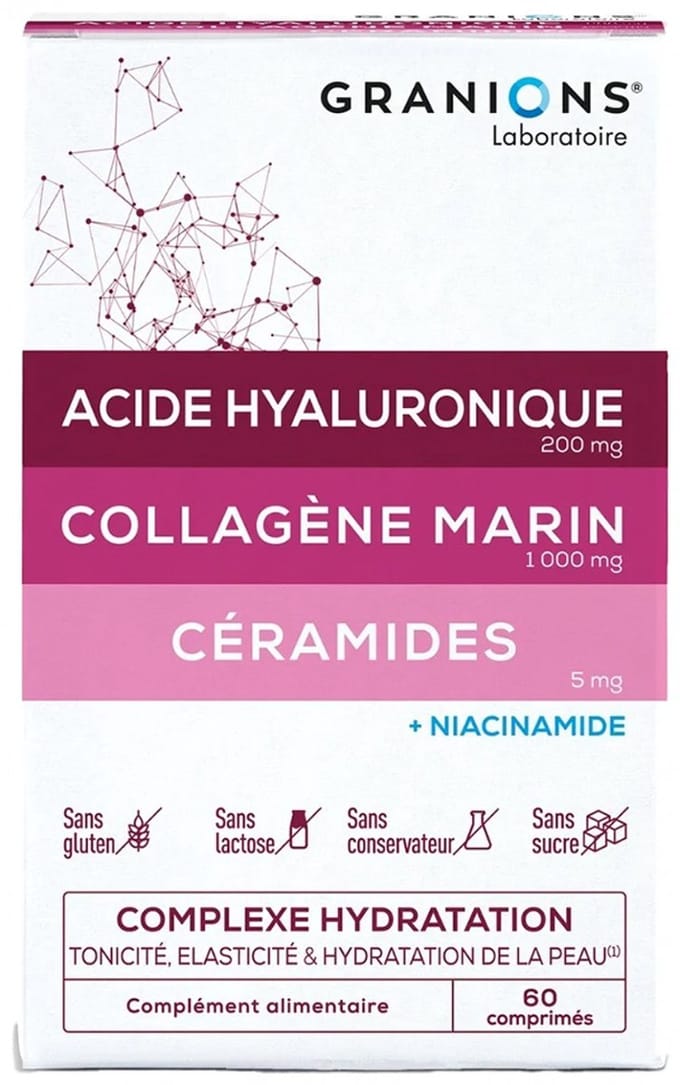 Granions Hydration Complex Toniciteit Elasticiteit & Hydratatie van de Huid 60 Tabletten