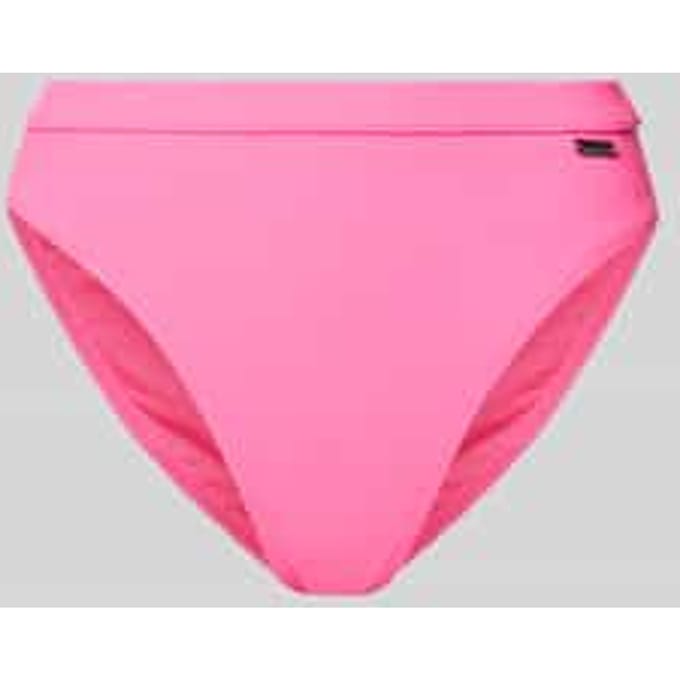 High waist bikinibroekje met labeldetail, model 'Lucky'