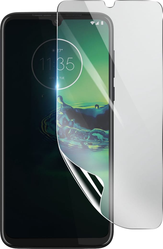 3mk, Geschikt voor Motorola Moto G8 Plus, Schokbestendige Hydrogel Screenprotector, Transparant
