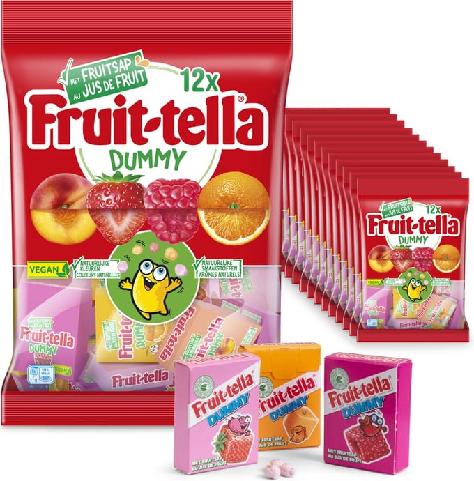 Fruittella Dummy - Snoep - Vegan - 12x132gr