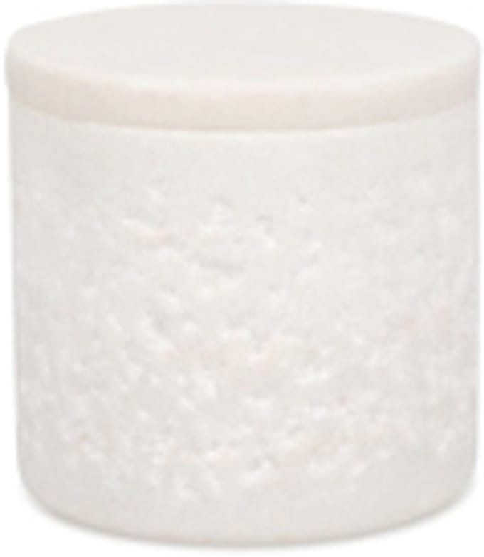 S|P Collection Pot met deksel 7xH7cm white Marbliss