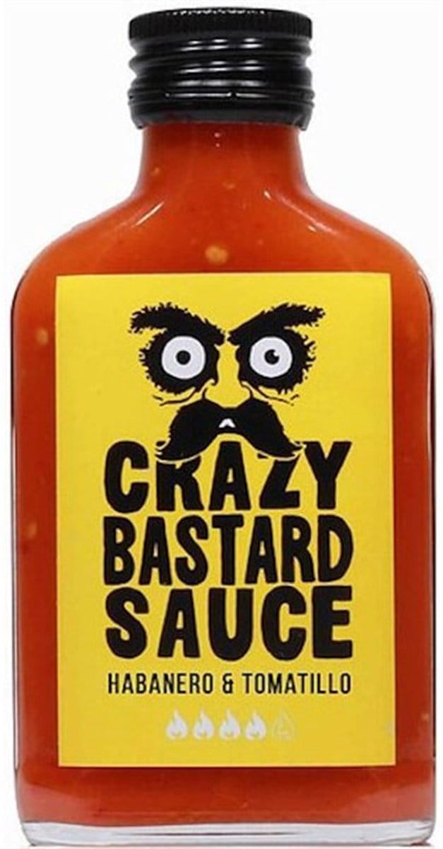 Crazy Bastard Sauce – Habanero & Tomatillo Hot Sauce – 100ml