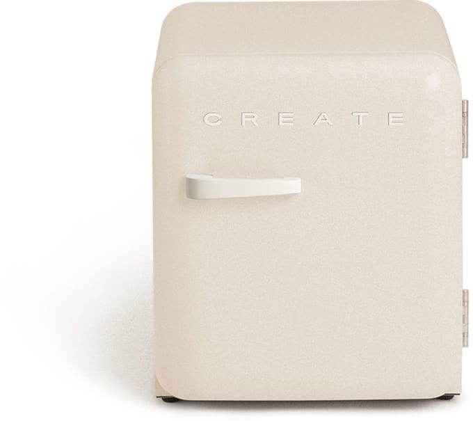 CREATE - Koelkast in retrostijl - Gebroken wit - Handvat Gebroken wit - FRIDGE RETRO 48L