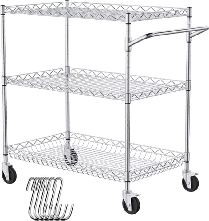 3-laags cart - Trolley - Organizer - Keukenopslag - Service kart