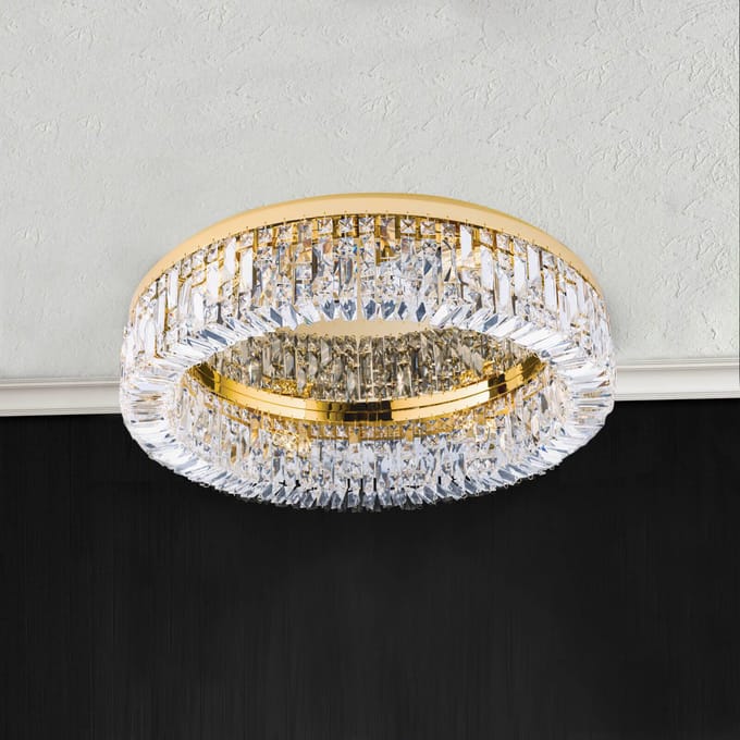 ORION Kristal plafondlamp Ring - 59 cm
