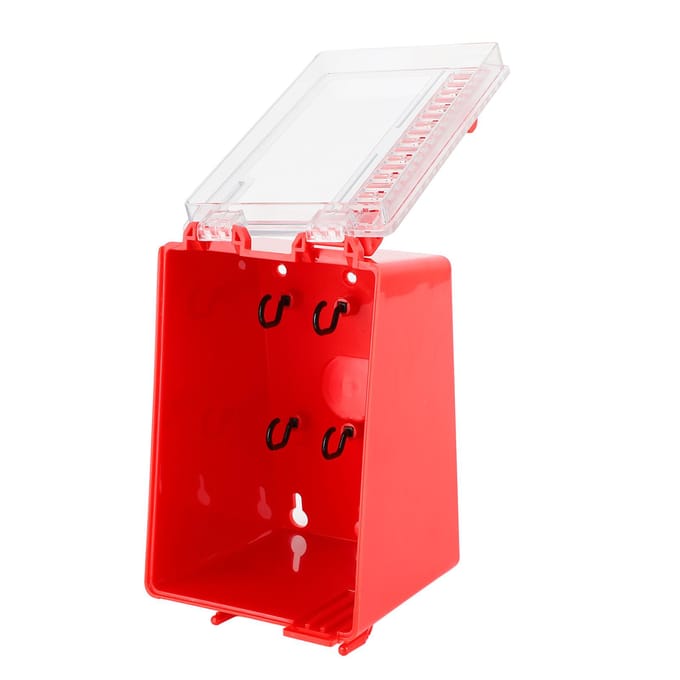 Wandmontage Sleutelkluis 8 Gaten Hangsloten Sleutels Combinatiebox met Transparant Paneel