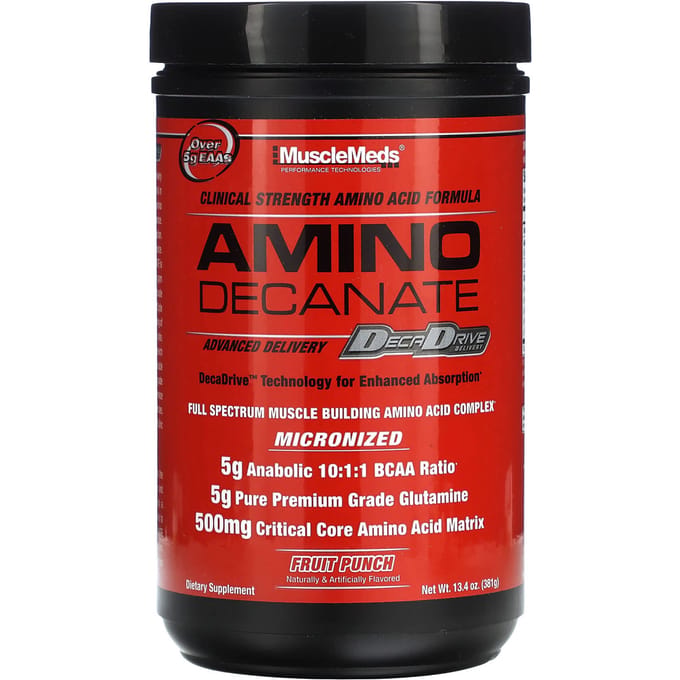 MuscleMeds, Amino Decanate, Punch aux fruits, 13,4 oz (381 g)