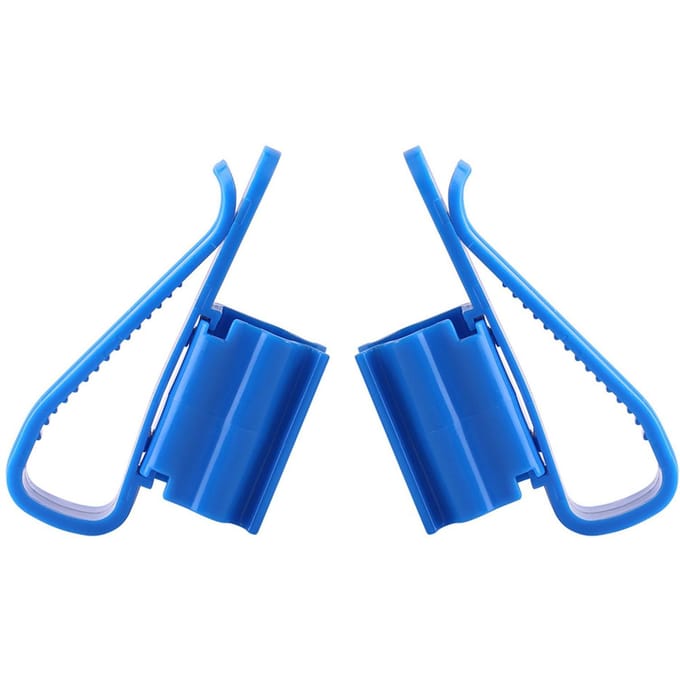 2 stuks Multifunctionele Plastic Verstelbare Aquarium Montageclip Waterpijp Buisklem Slanghouder blue