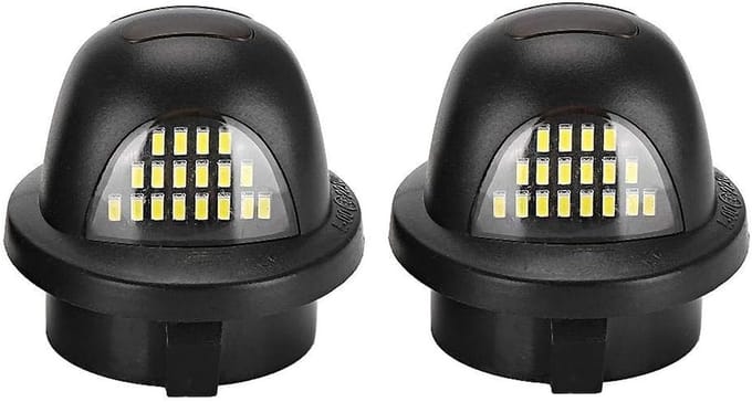 LED Kentekenverlichting - Wit Licht Set - Voertuig Verlichting - Specifiek Model Ontwerp - 2 Stuks - Wit