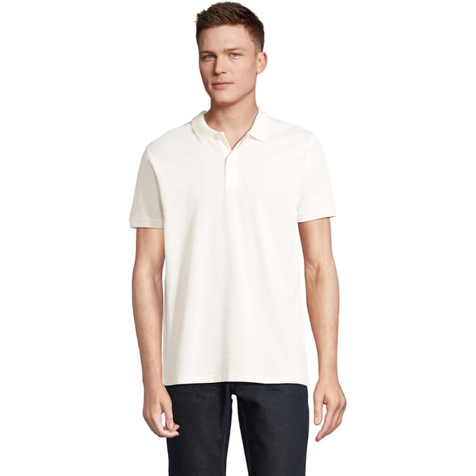 SOLS Heren Planet Poloshirt (Gebroken wit)
