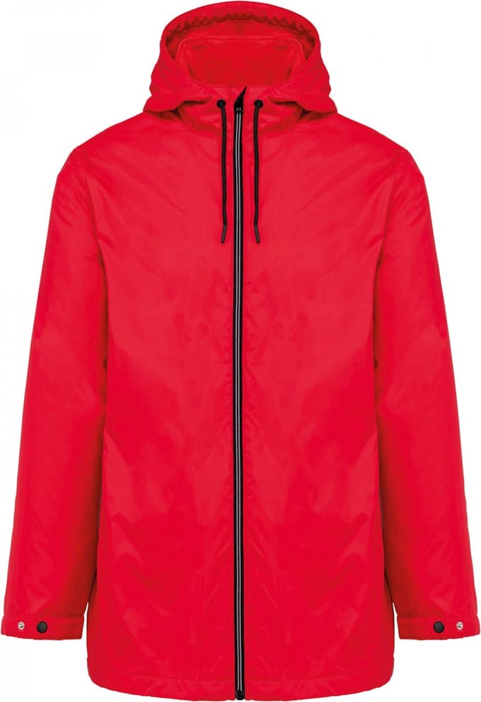 Kariban Uniseks fleecejas met gevoerde capuchon K6153 - Red - S