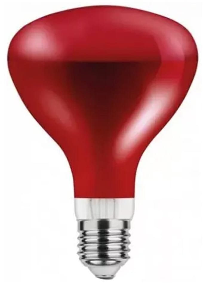 Asalite Infrarood Warmtelamp G95 E27 - 100W - 2800K - 95mm - Rood Glas
