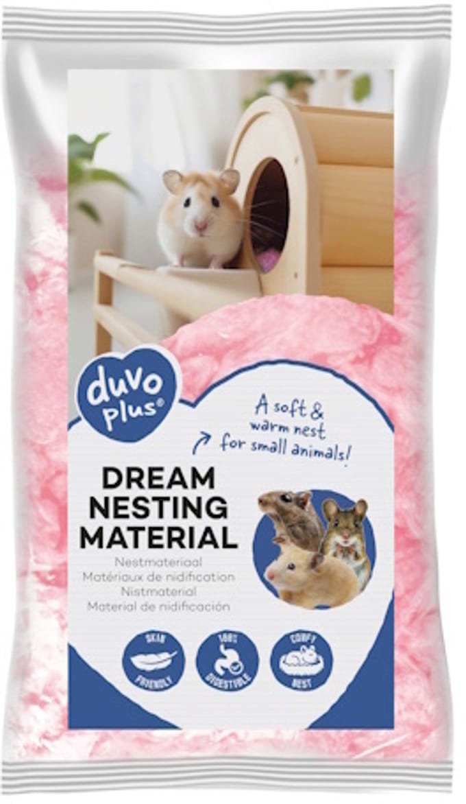 Duvo+ Nestmateriaal Dream roze 25 gram 25 gram