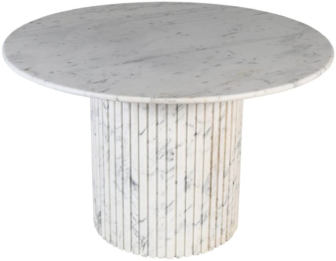 PTMD - Eetkamertafel Neelim - Wit - 122x122x76cm