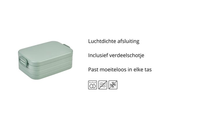 Mepal Lunchbox midi - Broodtrommel - 4 boterhammen - Nordic blue
