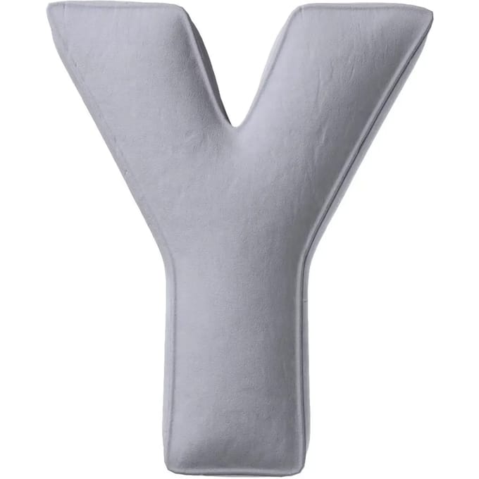 Kussen letter y Yellow Tipi Posh Velvet