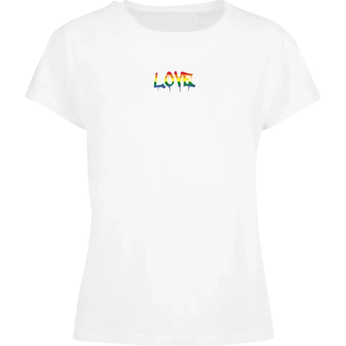 Merchcode - Love Teddy Dames Tshirt - L - Wit
