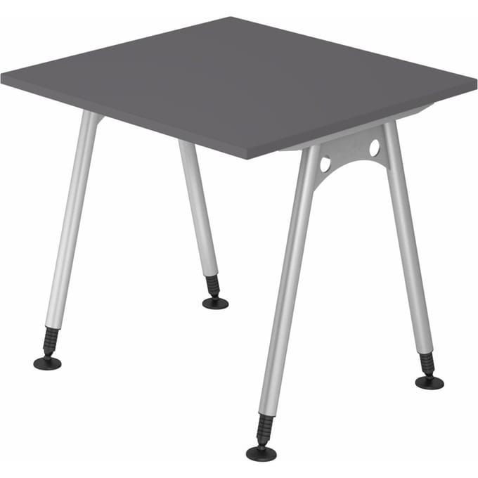 ATOS 8 S | Bureau - 80 x 80 Tafelhoogte I In hoogte verstelbaar Grafiet