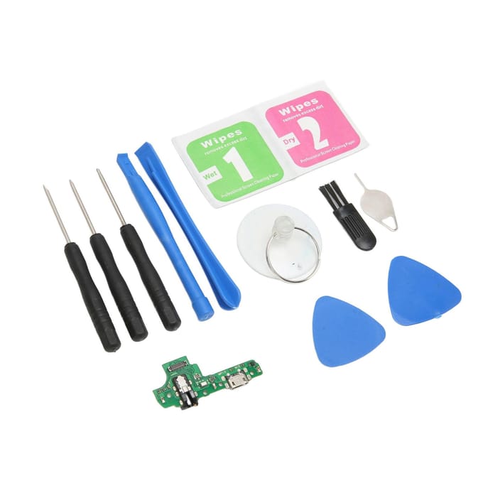 Dock Connector Flexkabel PCB USB Oplaadpoort Flexkabel Vervanging voor Samsung A10S 2019 A107F blue