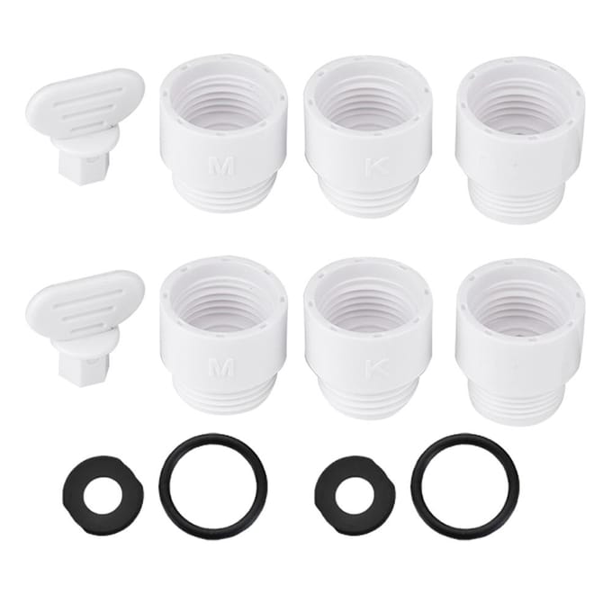 ABS Japanse Douche Adapter KMG Connector Slang Converter Badkamer Accessoire Draad G1/2in white