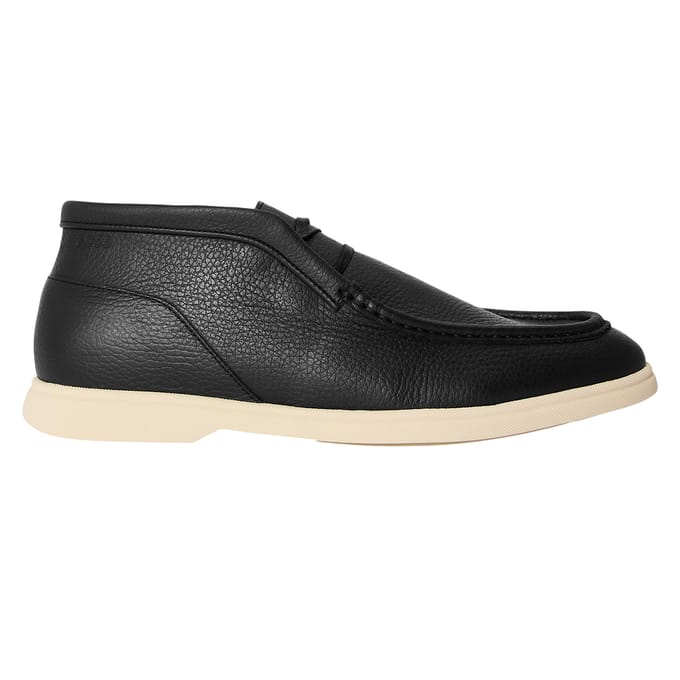 Boss Heren Sienne Desb Leren Chukka Boots (Zwart)