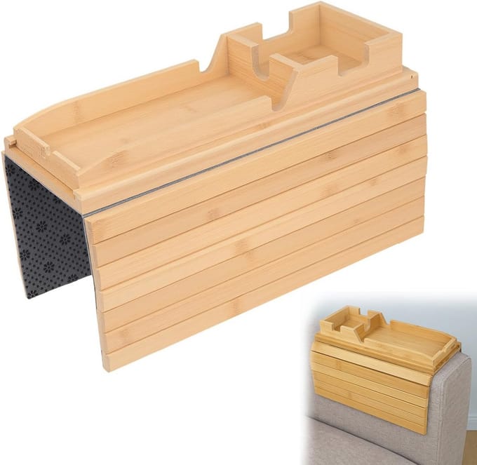 Houten Armleuning Tafel voor Bank en Sofa