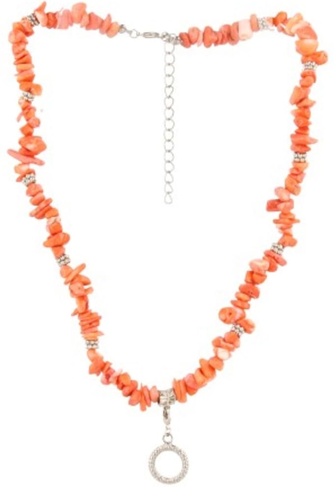 Fashion ketting Koraal licht (imitatie)