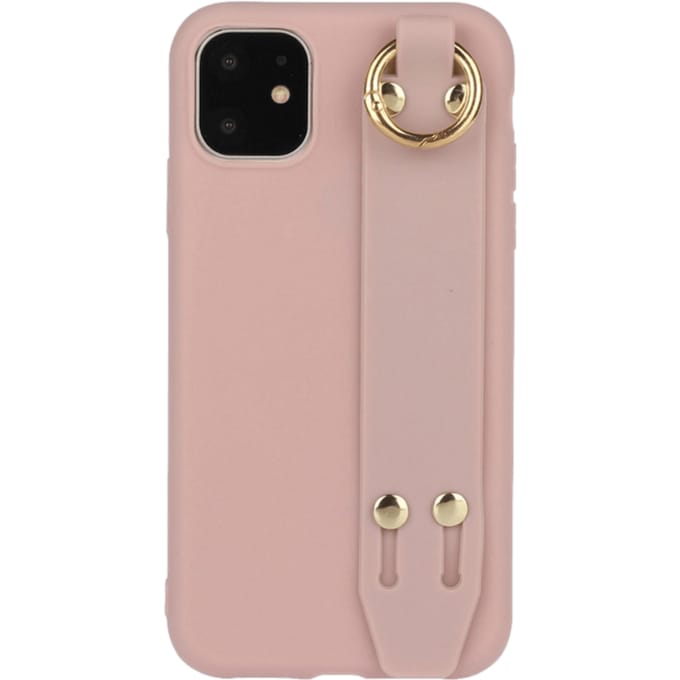 Comfycase iPhone 12 Mini Strap Holder Case Roze