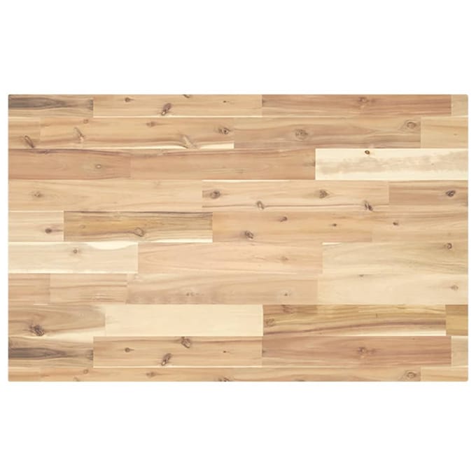 vidaXL - Wastafelblad - 160x50x4 - cm - onbehandeld - massief - acaciahout
