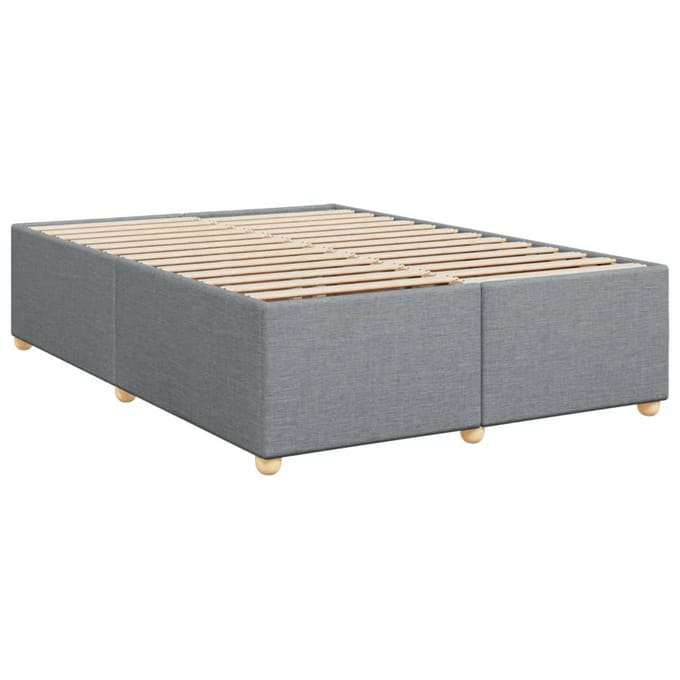 vidaXL - Bedframe - zonder - matras - stof - lichtgrijs - 140x200 - cm