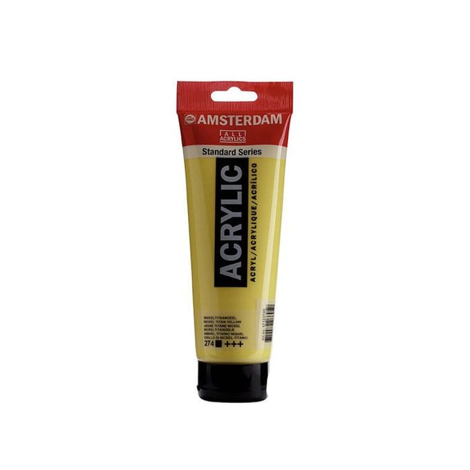 Acrylverf - #274 Nikkel Titaangeel - Amsterdam - 250 ml