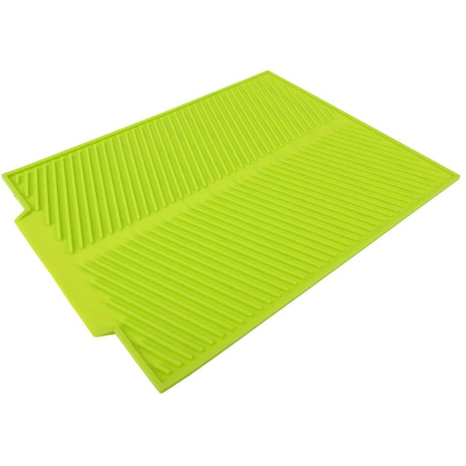 Extra Grote Afdruipmat Premium Hittebestendige Siliconen Pad (Groen) groen