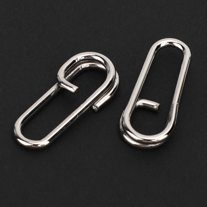 50 STKS Krachtige Ovale Roestvrijstalen Visclips Snaps Connector Interlock AccessoiresGroot Formaat white