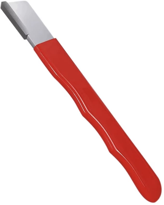 Hiden - Draagbare Messenslijper - Tuin accessoire - Keukenaccessoire - Messenslijper Voor Onderweg - Compact - Rood