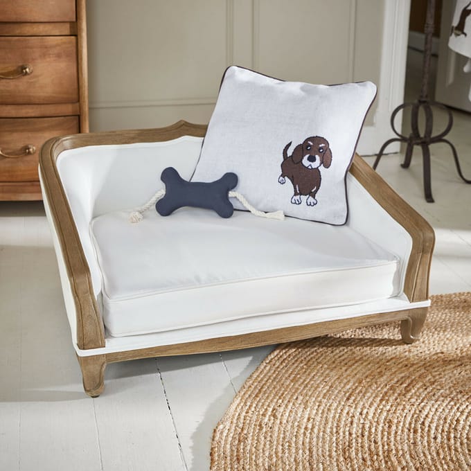 LOBERON Huisdierenbank Whisley bruin/crème