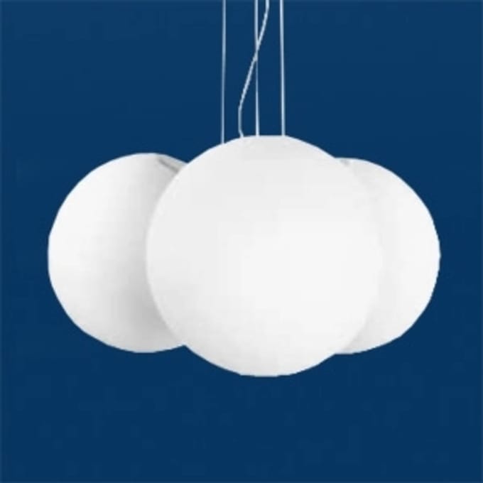 Linea Light Opvallende hanglamp Oh, 3-lichts