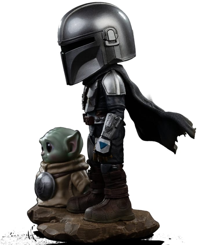 Iron Studios Star Wars: The Mandalorian - Minico Figuur - Mandalorian And Grogu