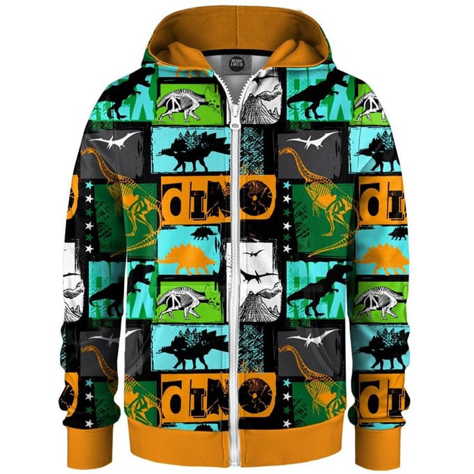 "Dinosaurs" Zip Hoodie