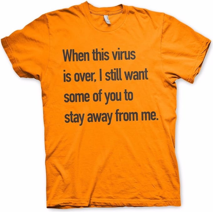 Hybris Stay Away From Me T-shirt oranje