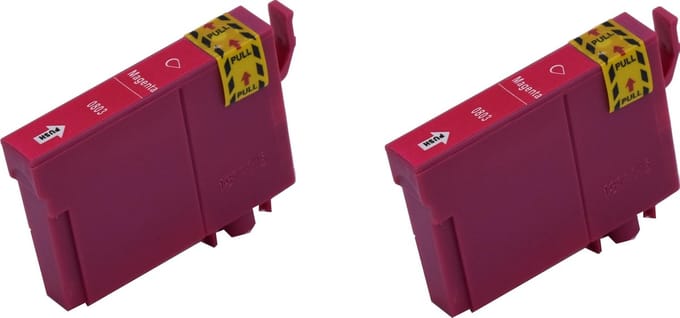 KATRIZ® huismerk inkt voor|Epson T0803|12ml | ( 2stuks) - Met chip
