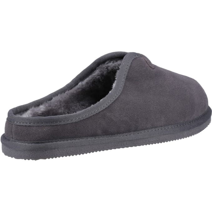 Hush Puppies Conrad Suède Herenpantoffels Grijs