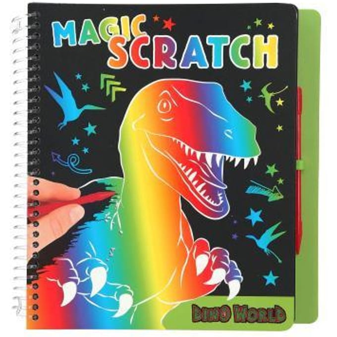 Dino World Magic Scratch boek Educatieve boeken (spelletjes en raadsels)