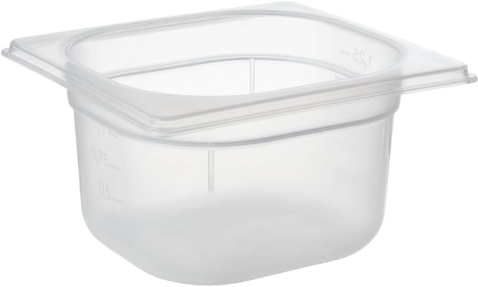 APS Gastronormbak - GN Bak - Polypropyleen - 17,6 x 16,2 cm - 1,5 Liter - Vaatwasserbestendig